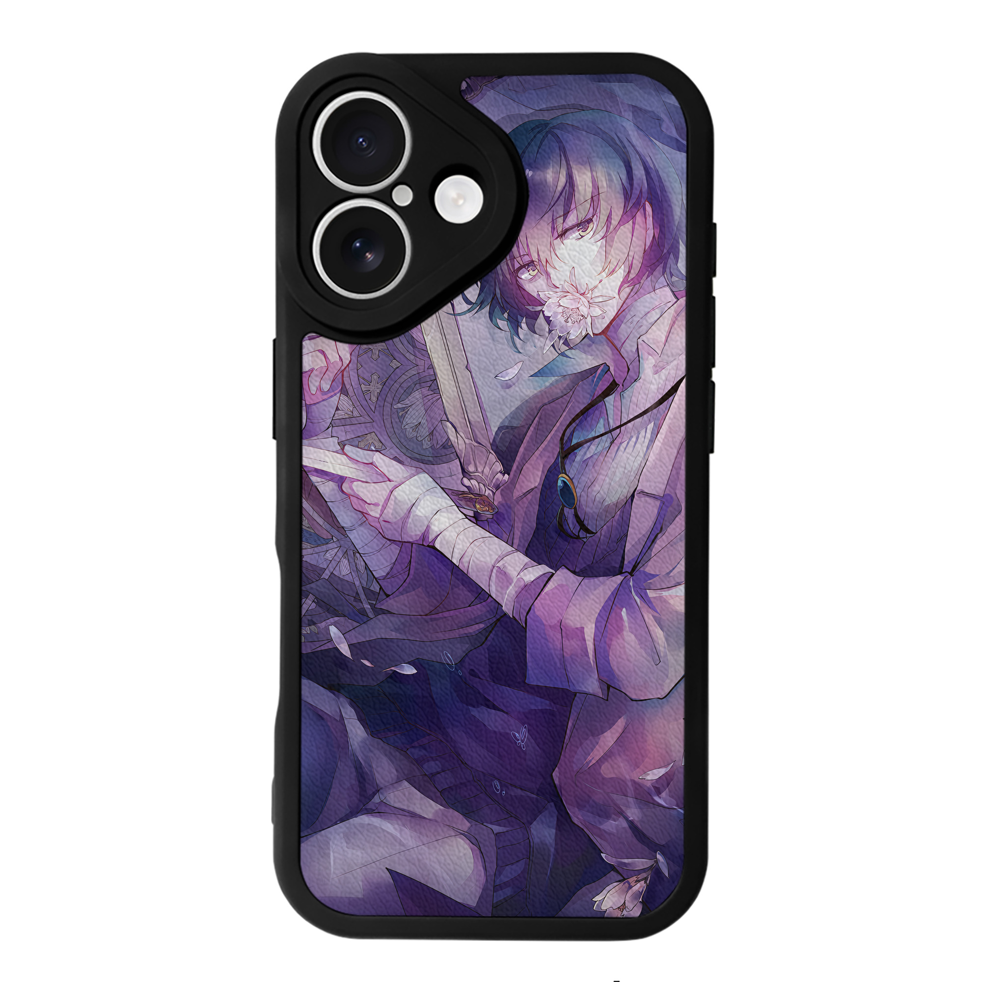 （画像用） 文豪ストレイドッグス Bungo Stray Dogs 【iPhone 16シリーズ対応】シリコンスマホケース（レザー調） 材質：シリコン